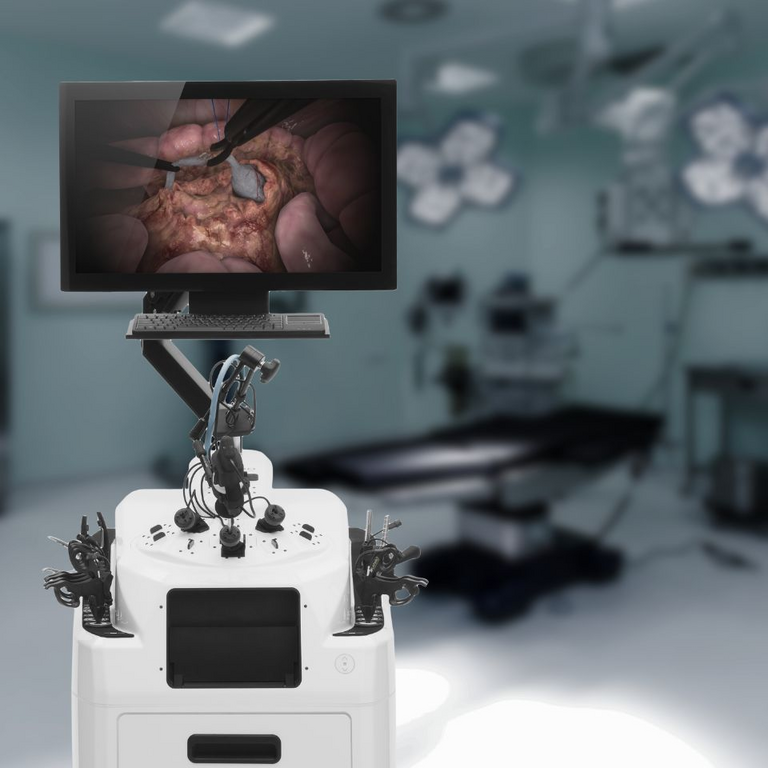 Laparoscopic simulator (trainer) Laparo Apex Pro — hybrid VR + physical modules, with pediatric scenarios