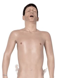 Hyper-realistic full-size wounded manikin for TCCC/TECC and field training Simbodies Advanced