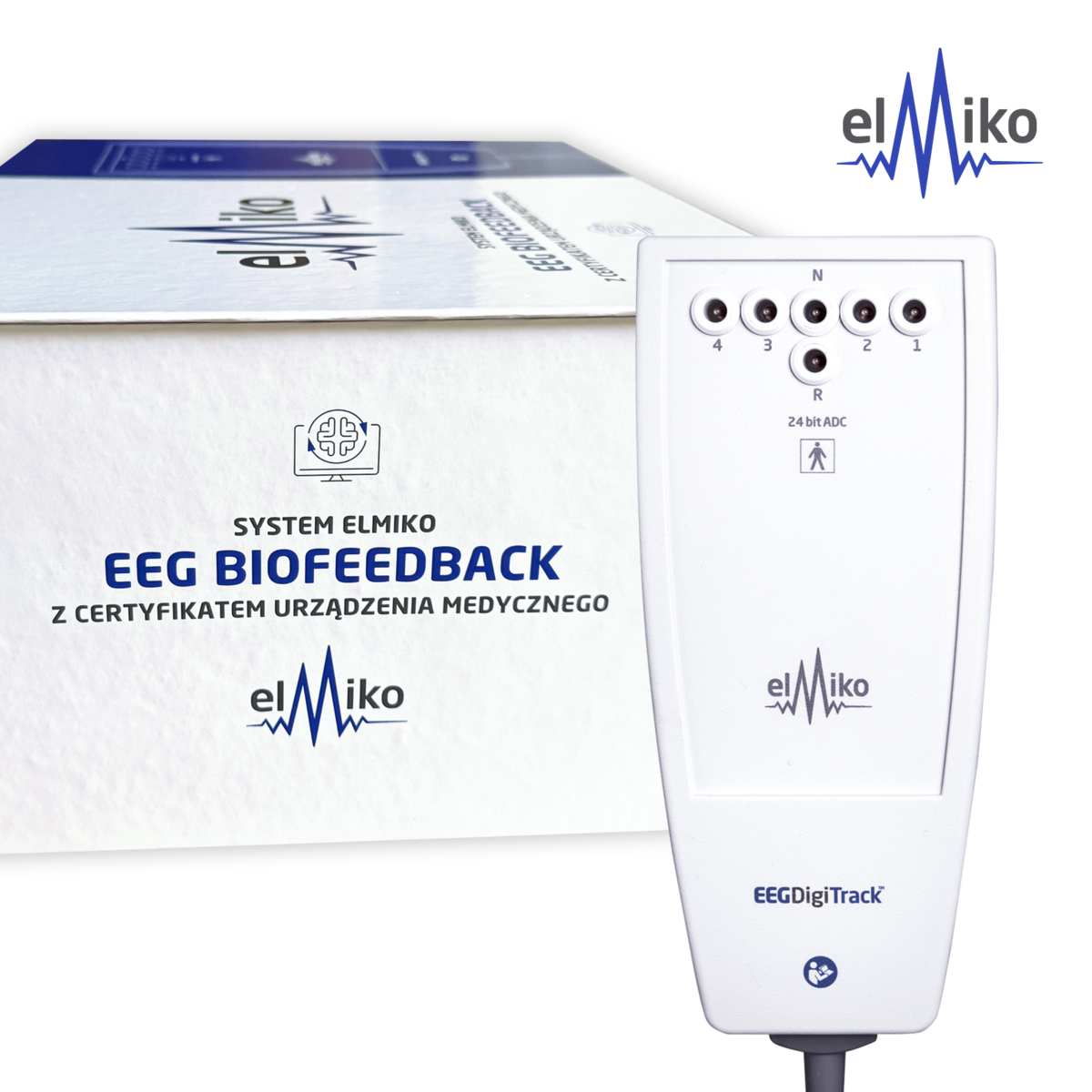 4-канальна Нейрофідбек (ЕЕГ- біофідбек) система EEGDigiTrack 